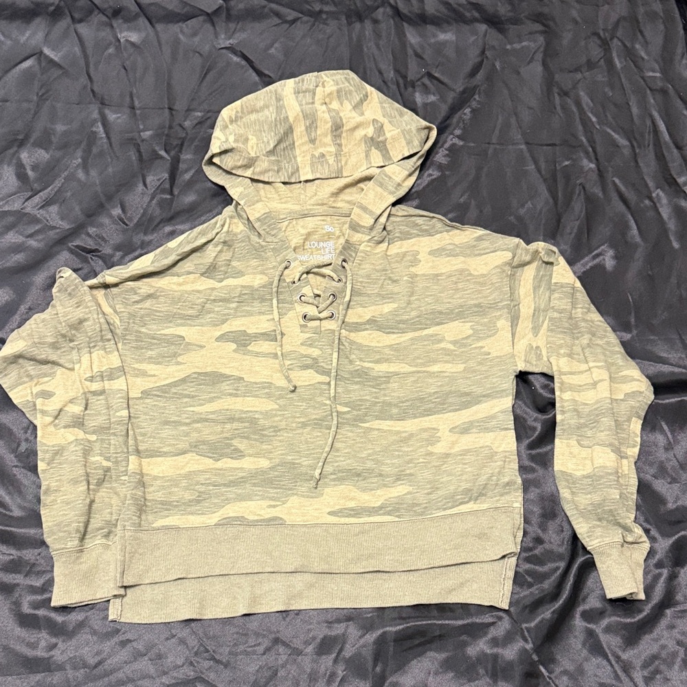 SO Camo Lace-Up Hoodie